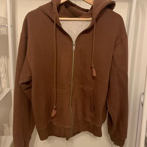 Brandy Mel brown zip up
